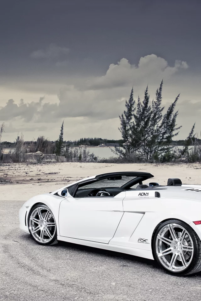 небо, gallardo, lamborghini, облака