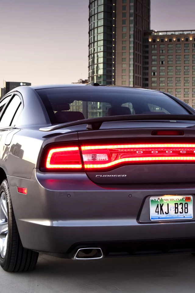 charger, r t, muscle car, р т, дом, вид сзади, мускул кар, парковка, чарджер, додж, dodge