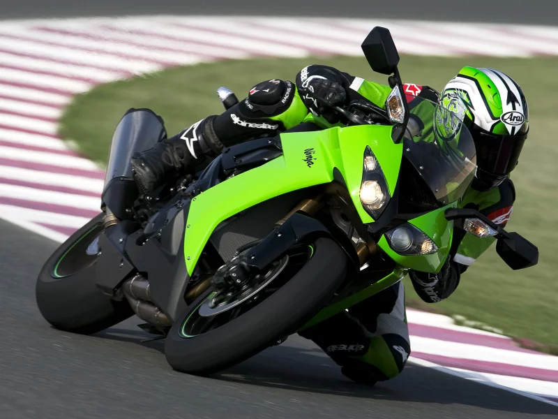 kawasaki, гонщик, мотоцикл, zx 10r, ninja, обои