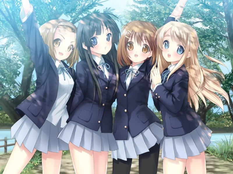 муги, юи, k-on, ритсу, мио
