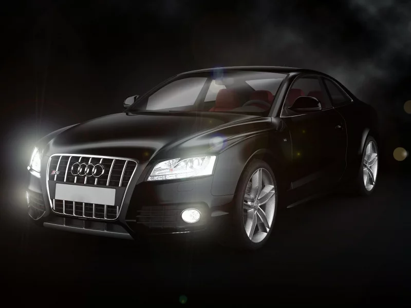 s5, audi, black