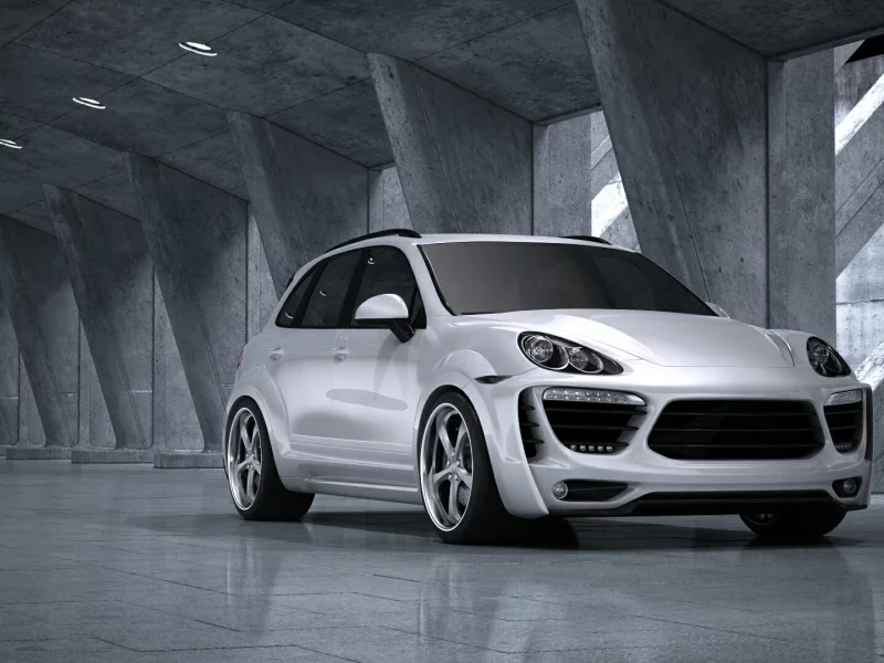 белый, гараж, porsche