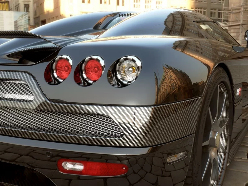 koenigsegg, black, ccx, карбон, фара, бампер