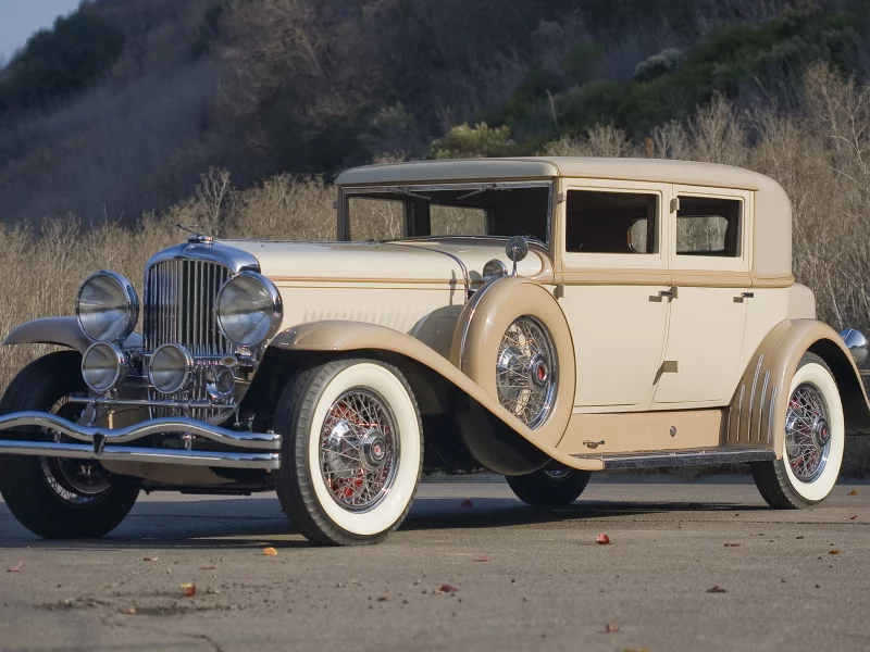 duesenberg j 232 arlington sedan lwb by derham, дорога, 1930
