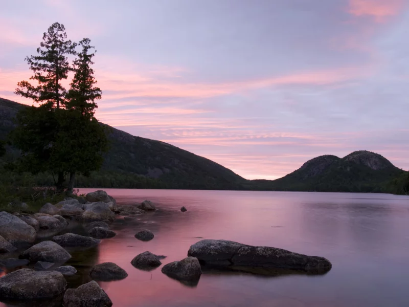 пейзаж, камни, горы, природа, nature, закат, небо, озеро, сиреневый