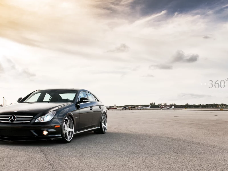 v8, передняя часть, mercedes-benz, 360 three sixty forged, мерседес, самолёты, black, c219, cls-klasse, чёрный, amg