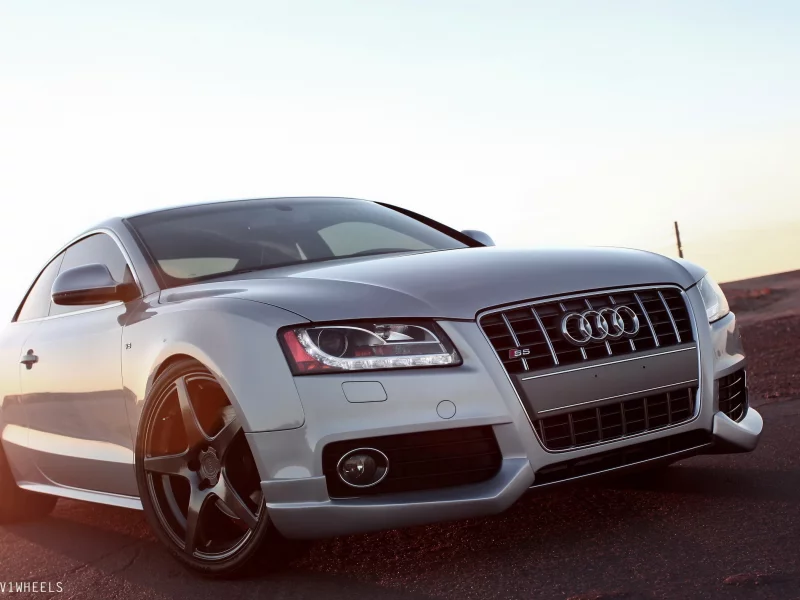 тюнинг, ауди, audi, закат, s5, дорога