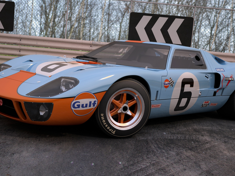 Ford gt 40 оранжевый