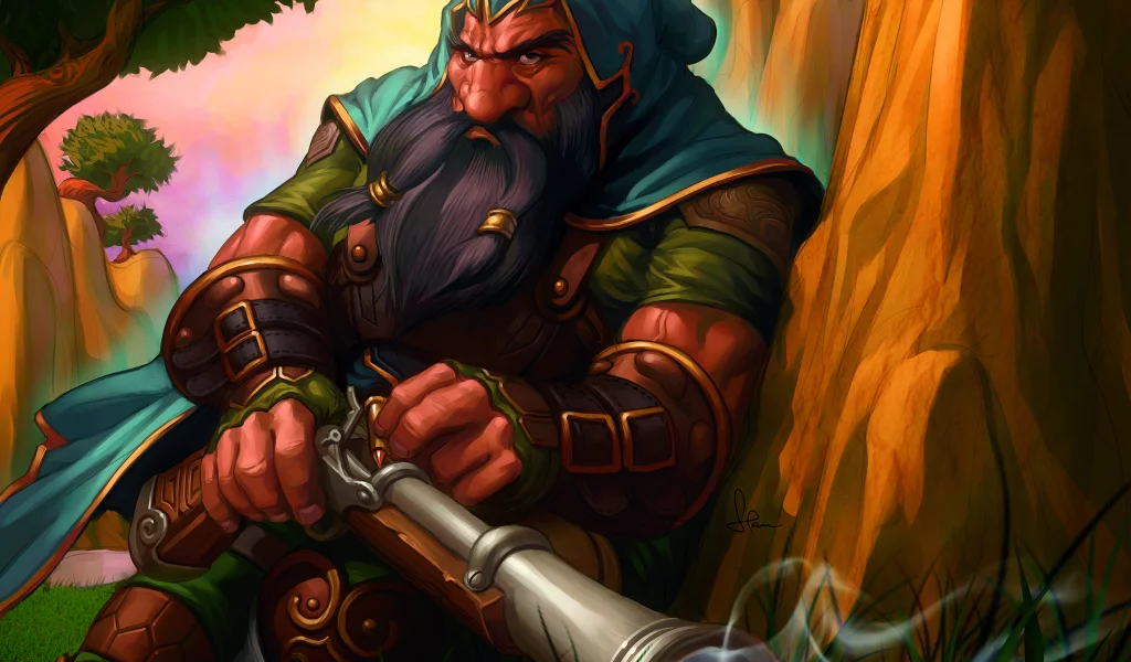 дворф, dwarf, world of warcraft, охотник, ружье, hunter