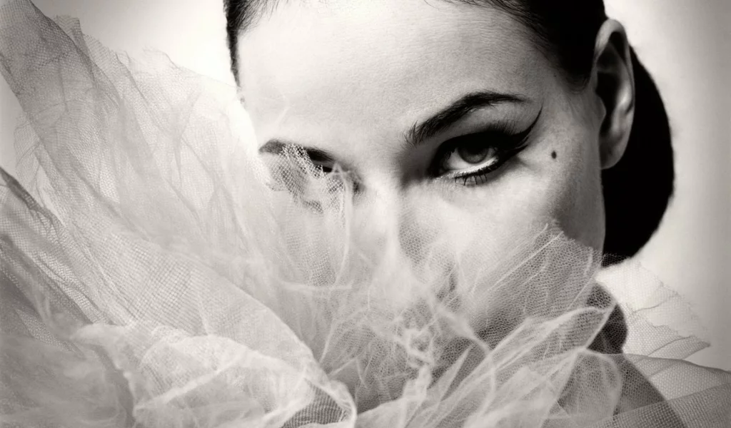 дита фон тиз, модель, dita von teese, чёрно-белое, девушка