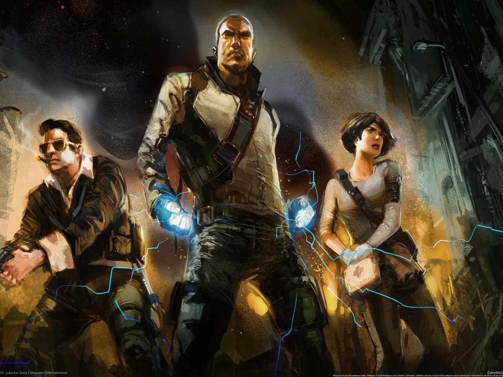 infamous, со сверхспособностями, трое