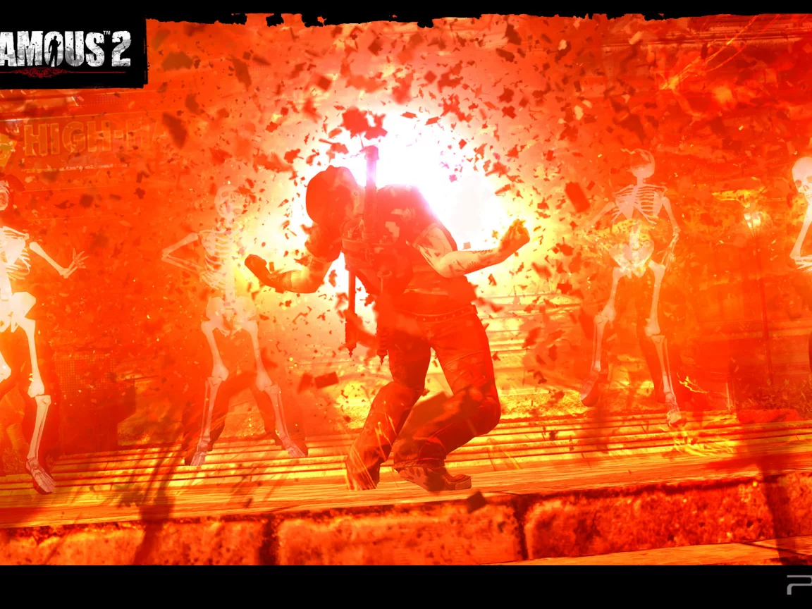 cole mcgrath, infamous 2, x-ray, рентген, взрыв