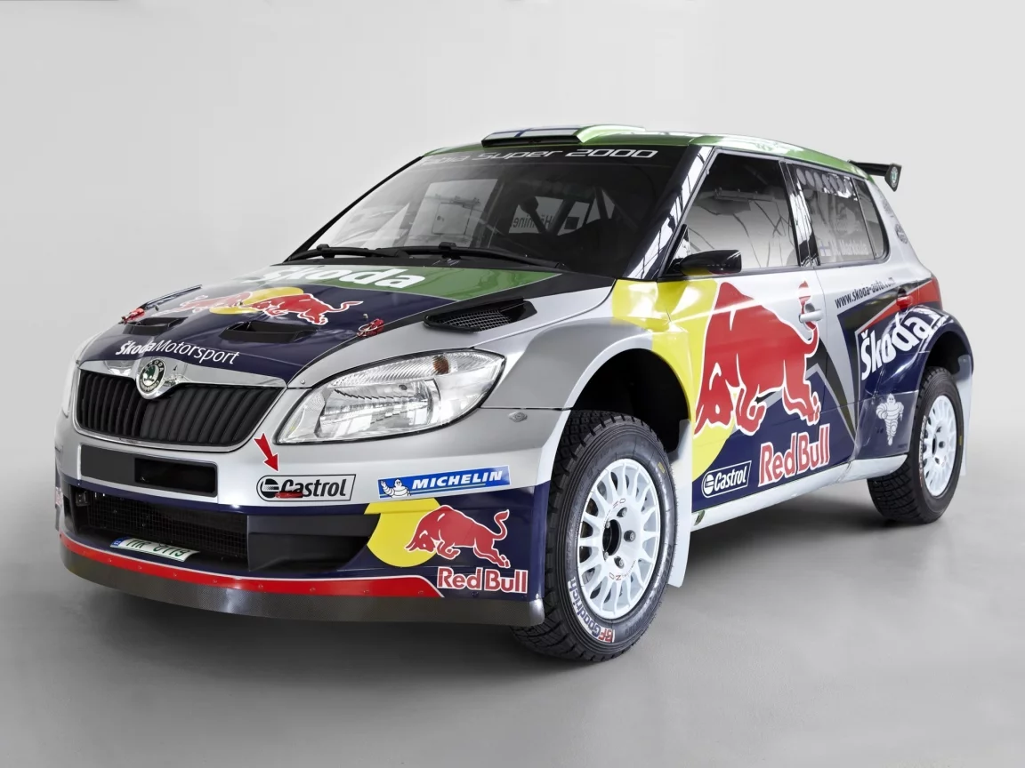 шкода, skoda, фабиа, ралли, red bull, super 2000, irc, rally, fabia