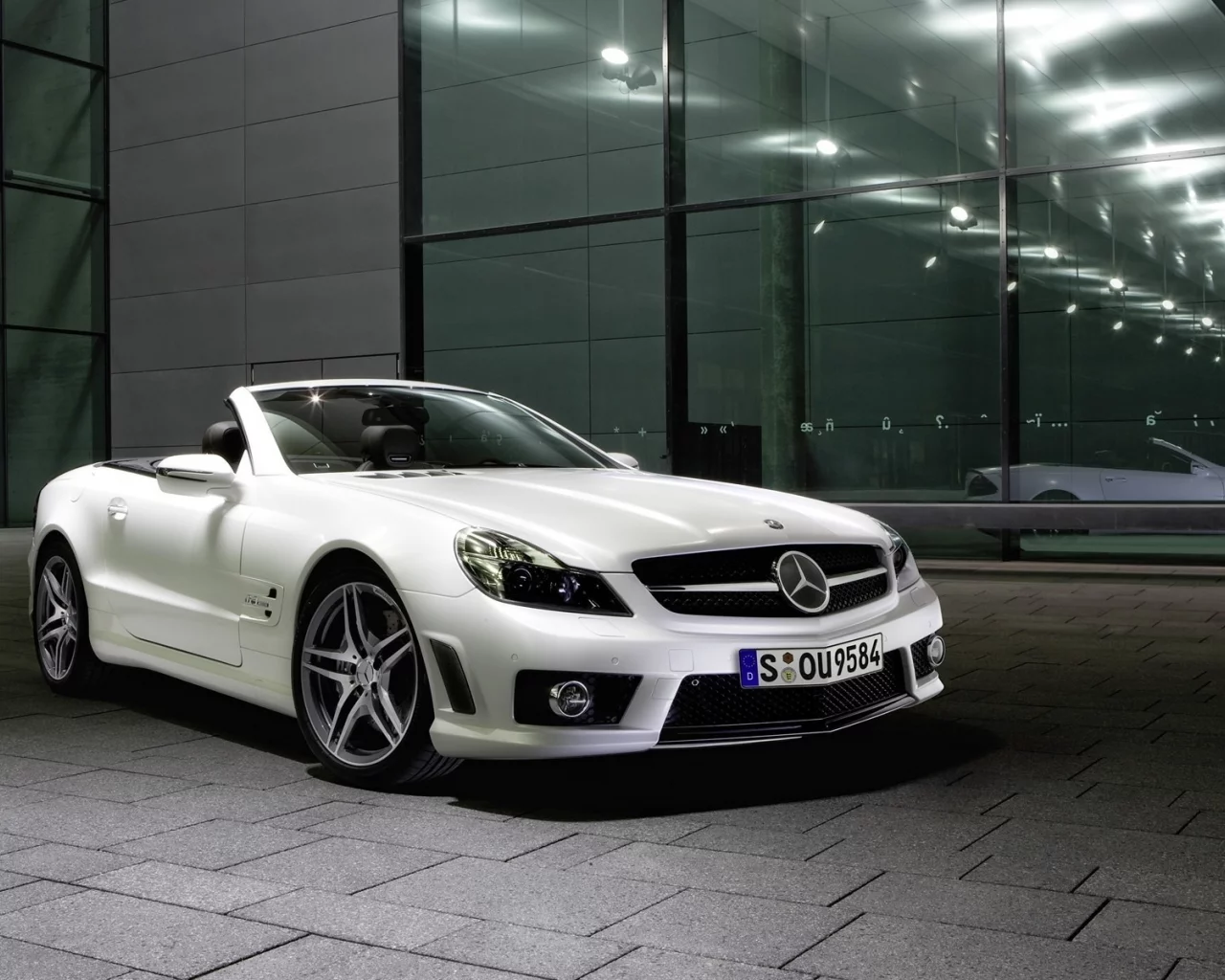 benz, отражение, mersedec, крыши, без, зеркало