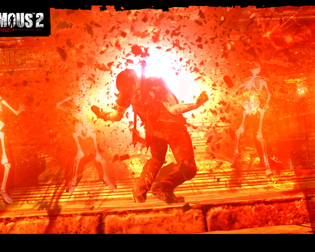 cole mcgrath, infamous 2, x-ray, рентген, взрыв