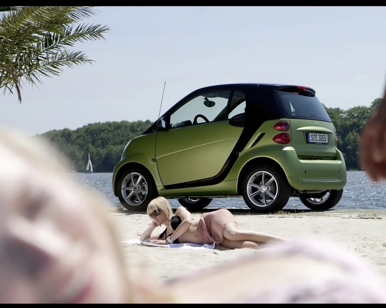 fortwo, green, and, babe