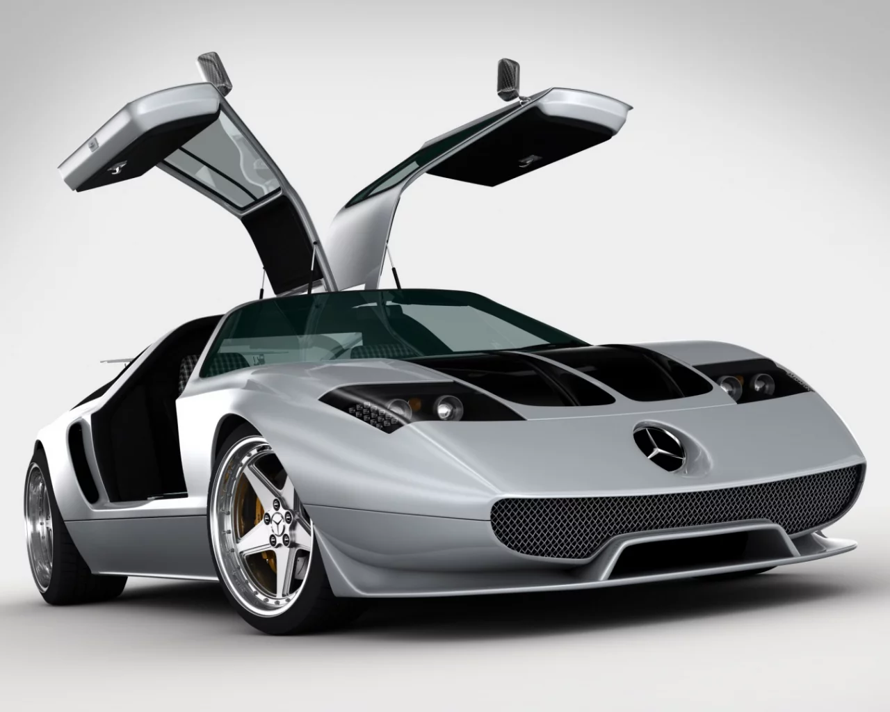 мерседес, прототип, gullwing prototype, mercedes benz c111