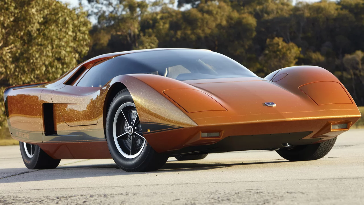 необычный, 1969, concept car, holden, передок, ураган, hurricane, концепт, хюрекен, холден, ораньжевый