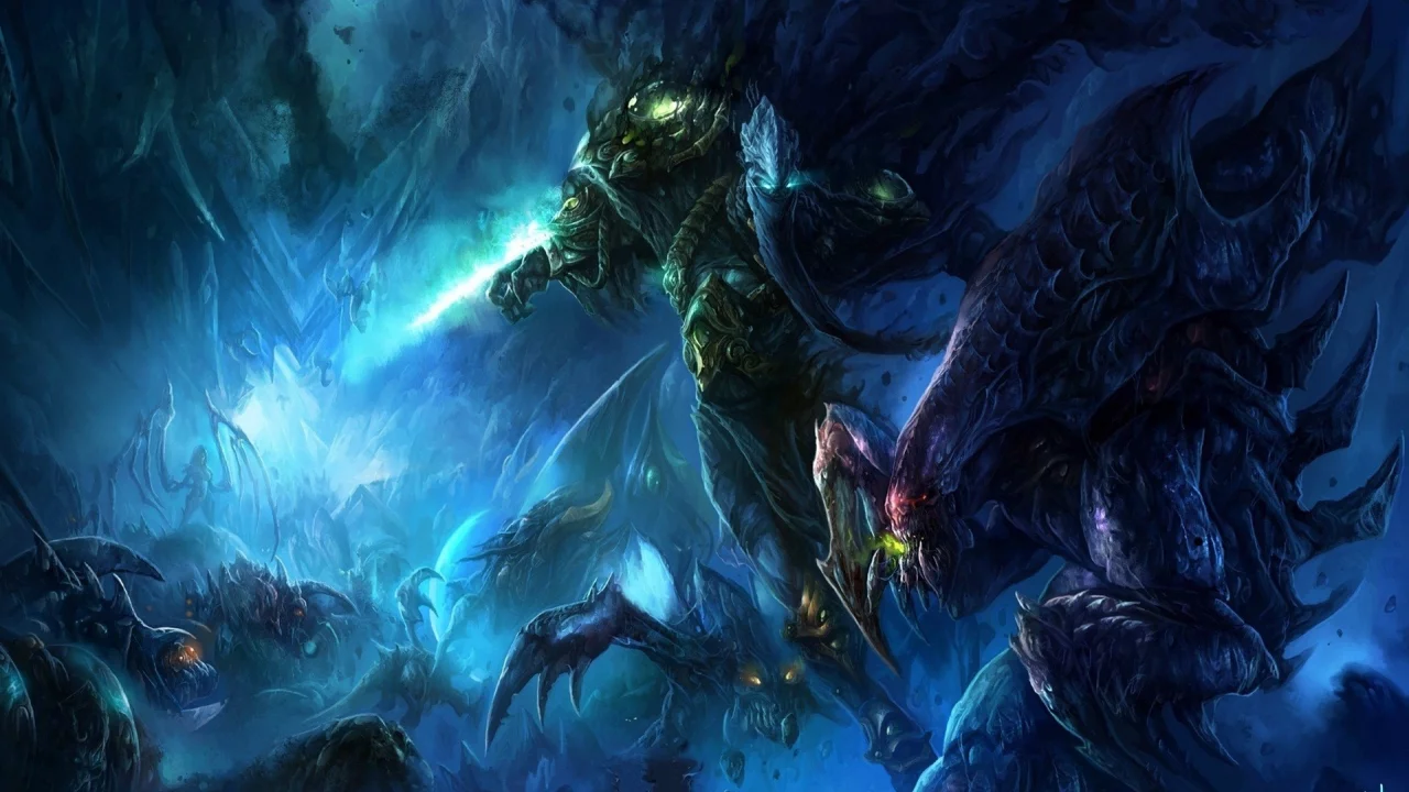 монстры, starcraft 2, битва, камни, zeratul