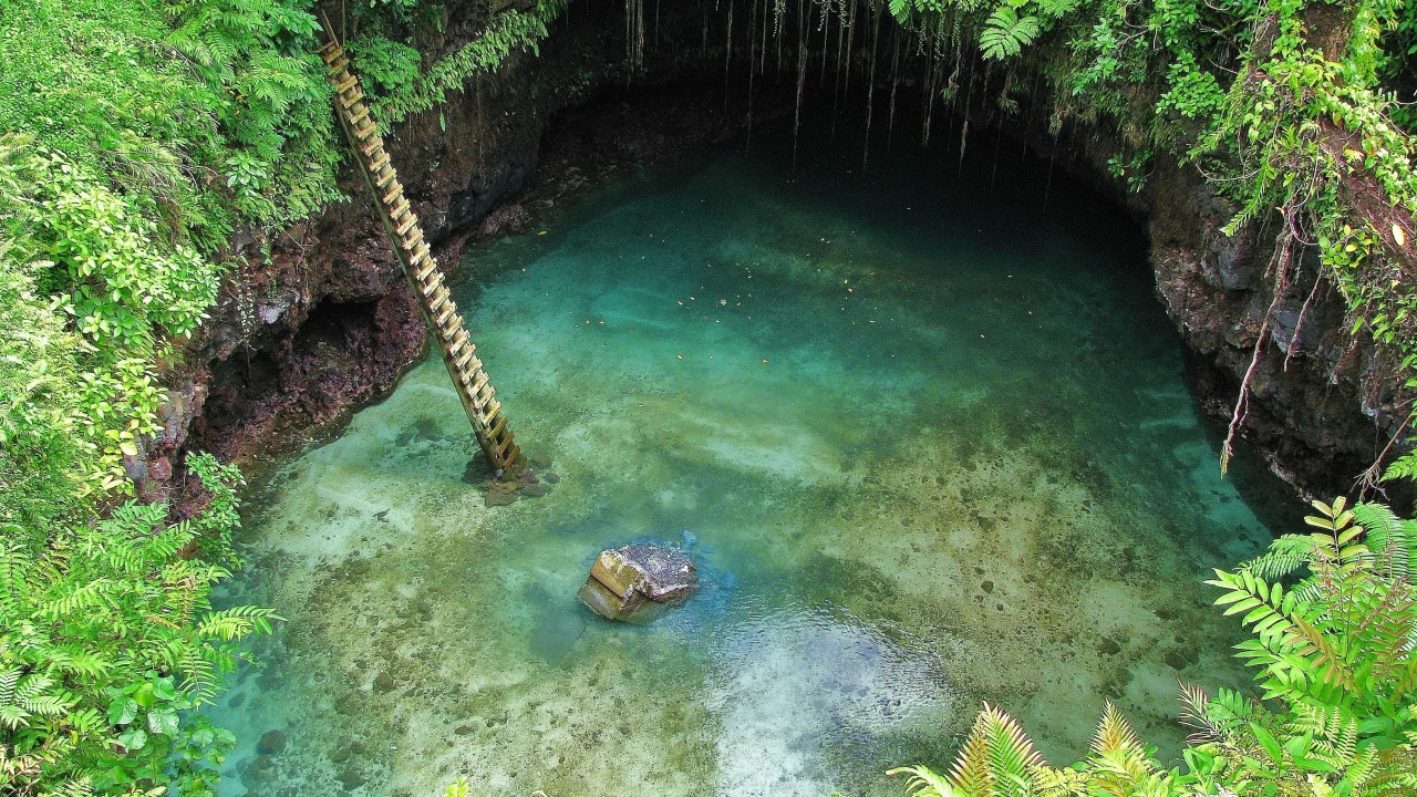 красотище, вода, пещера, джунгли