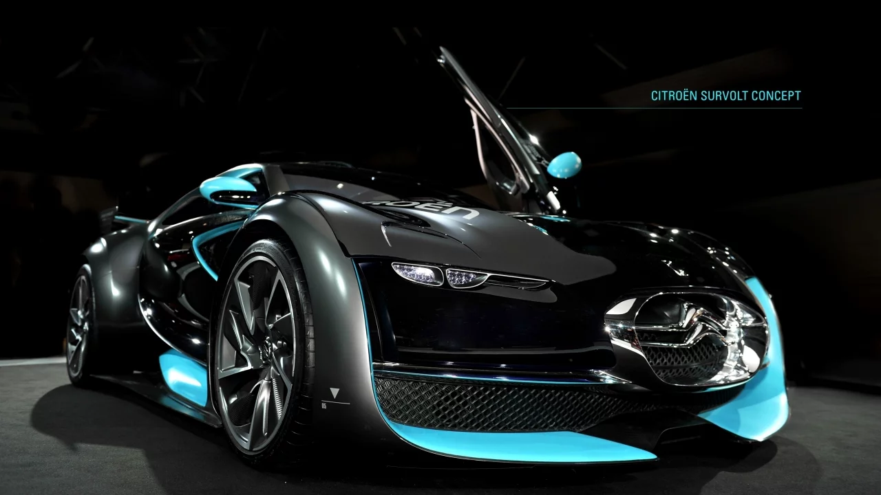 концепт, ситроен, citroen survolt, черный