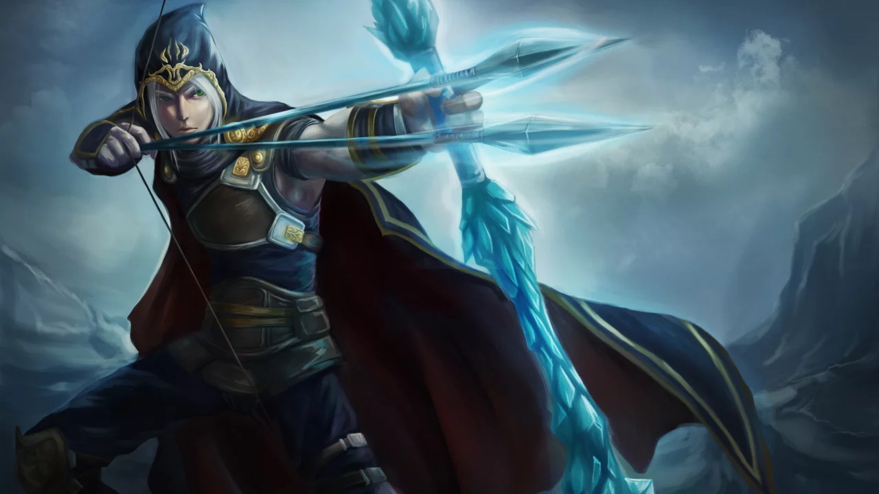 league of legends, лучник, арт, мужчина, капюшон, стрелы, лук
