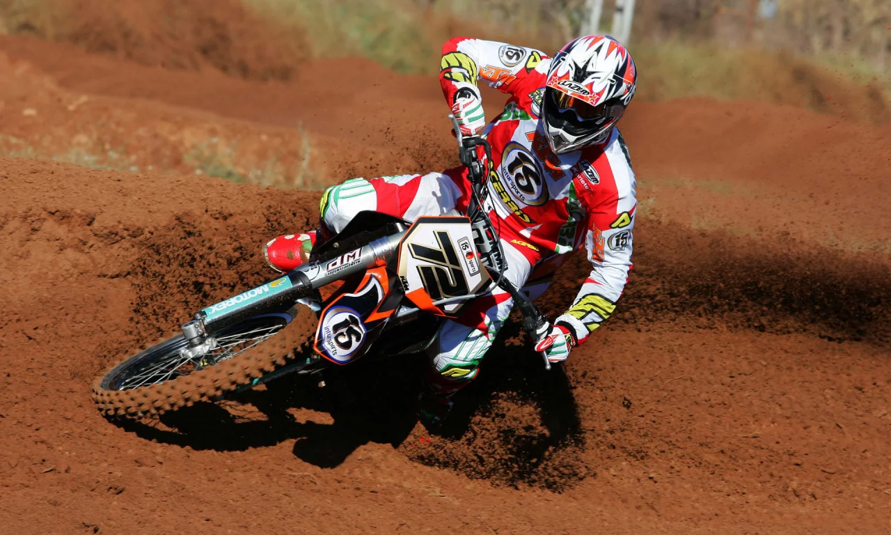motocross, мотокросс, песок, скорость, поворот, байк, земля, гонка