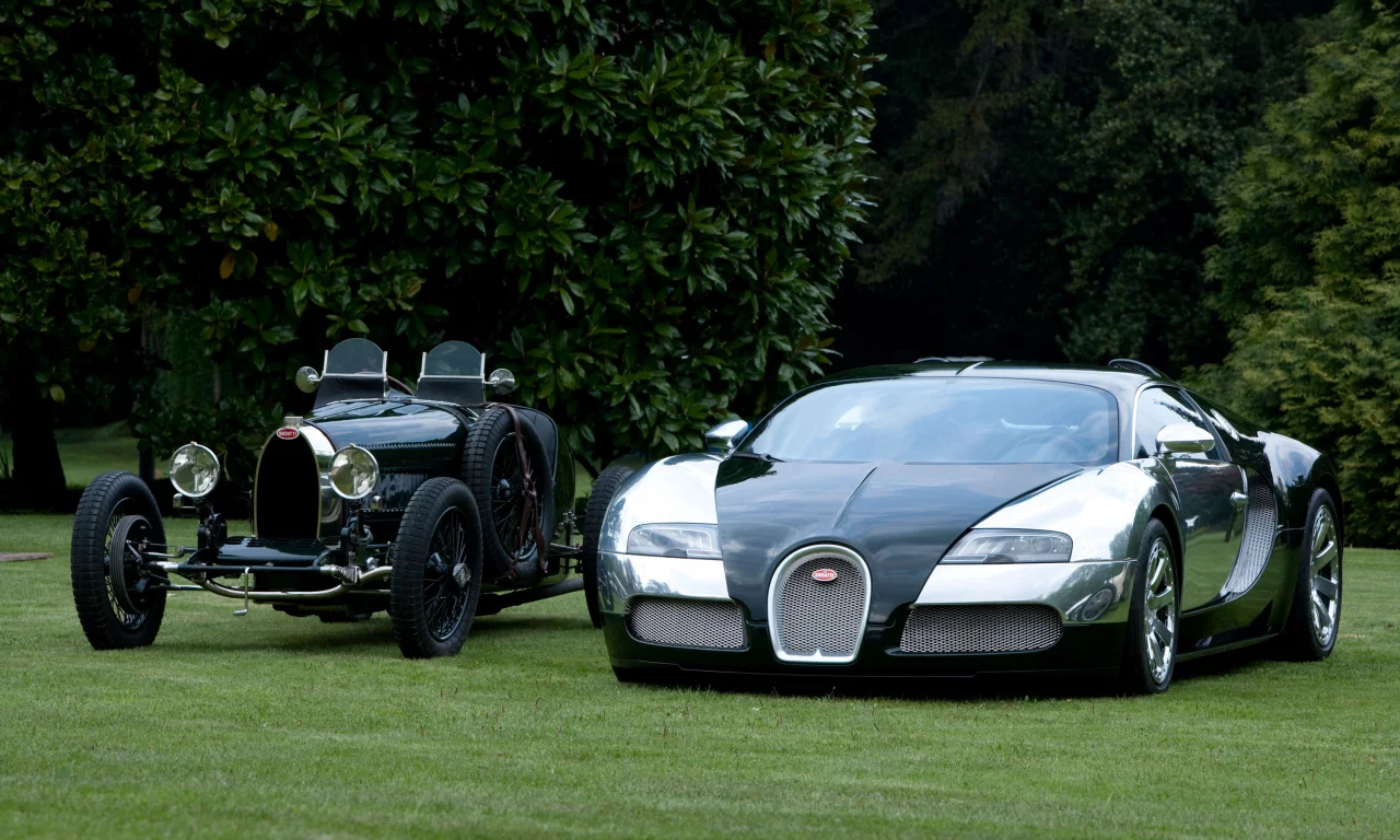 bugatti veyron, bugatti grand prix, природа, черный