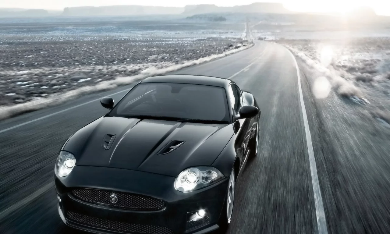 jaguar, движение, трасса, авто