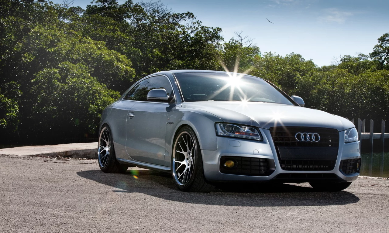 audi, а5, лето, блики, небо, день