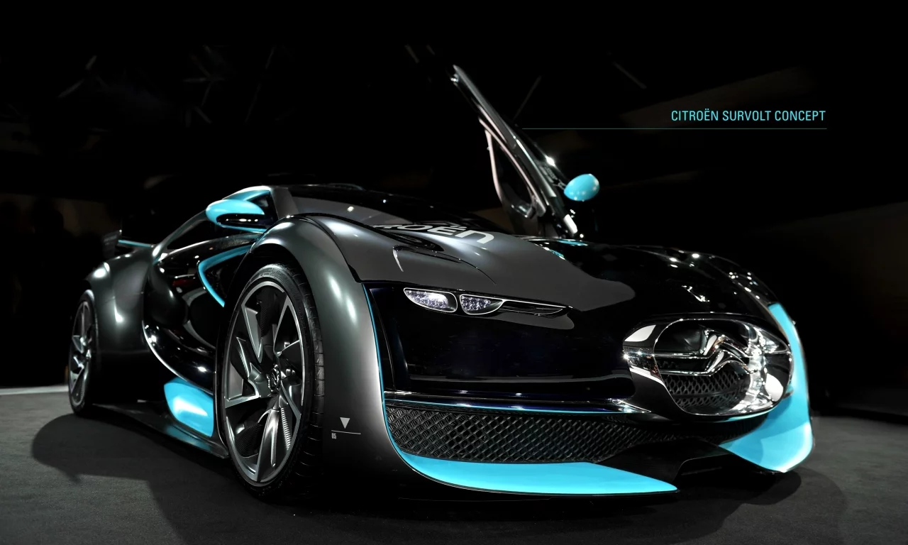концепт, ситроен, citroen survolt, черный