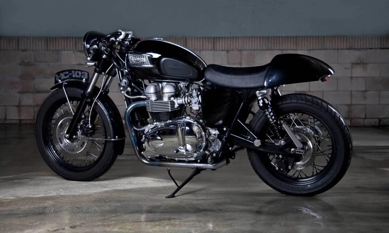 двигатель, отражение, стена, triumph