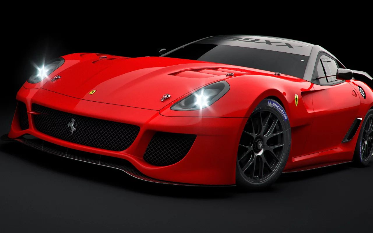 599xx, ferrari, рендер