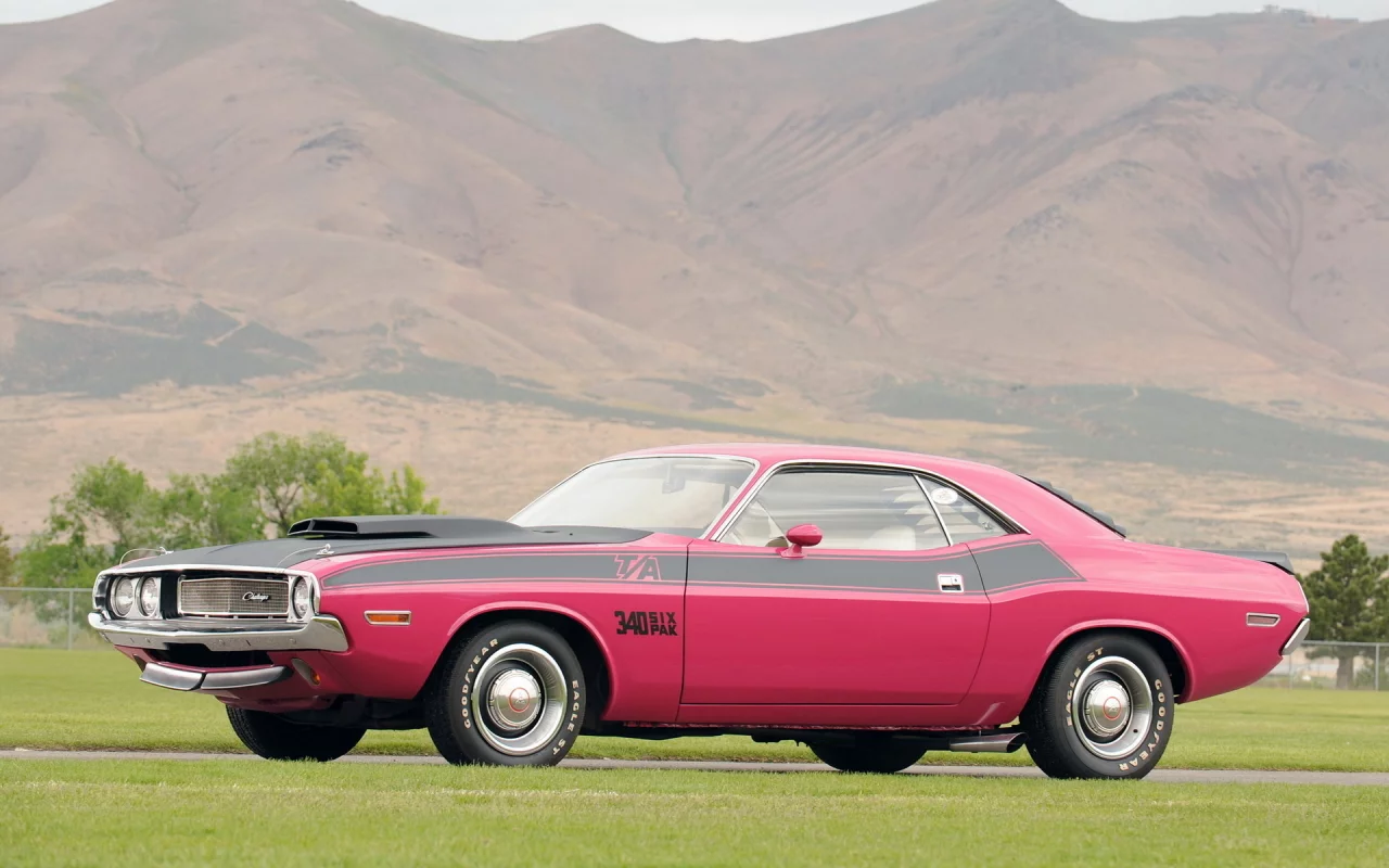 challenger, горы, dodge, r-t se, 1970, классика