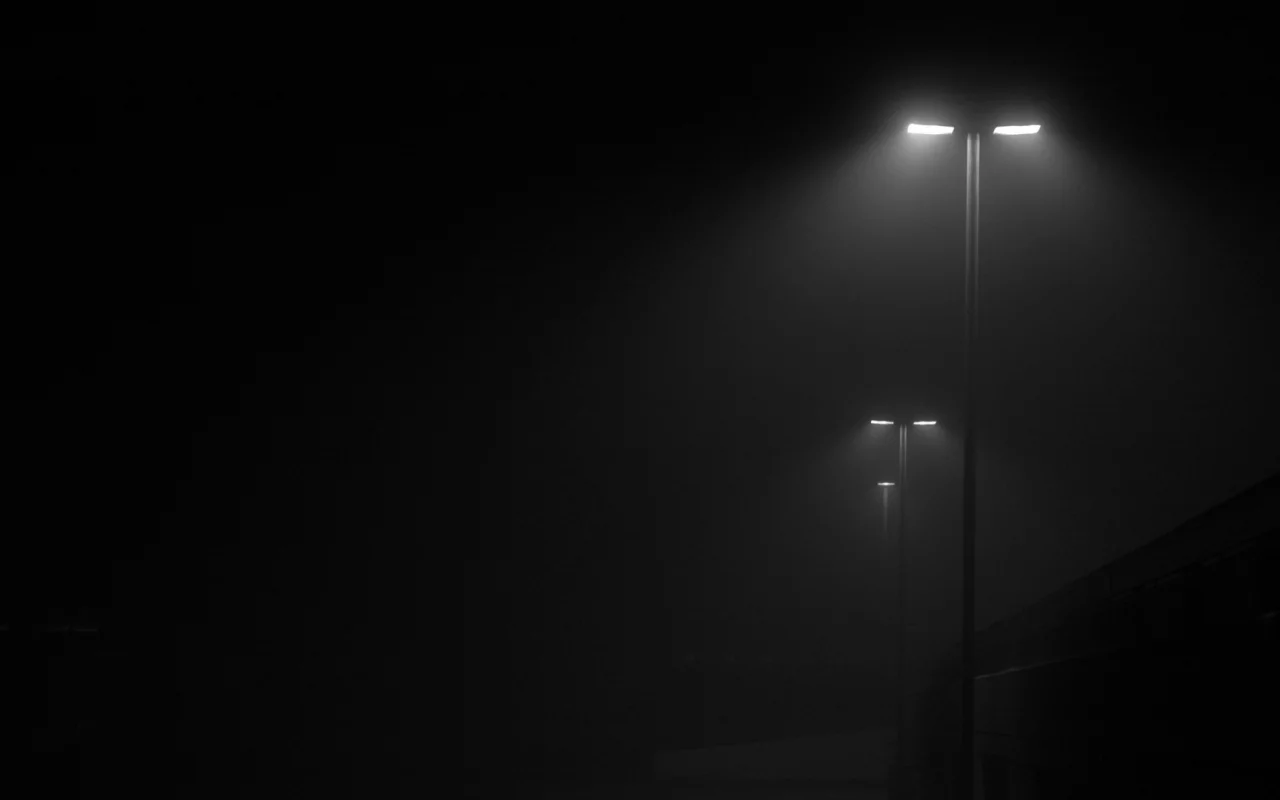 blac, город, фонари, ночь