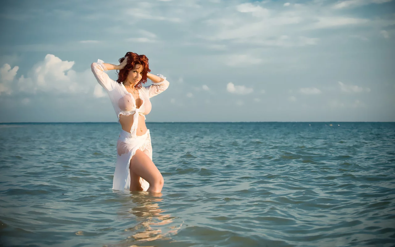белый, bianca beauchamp, море, небо