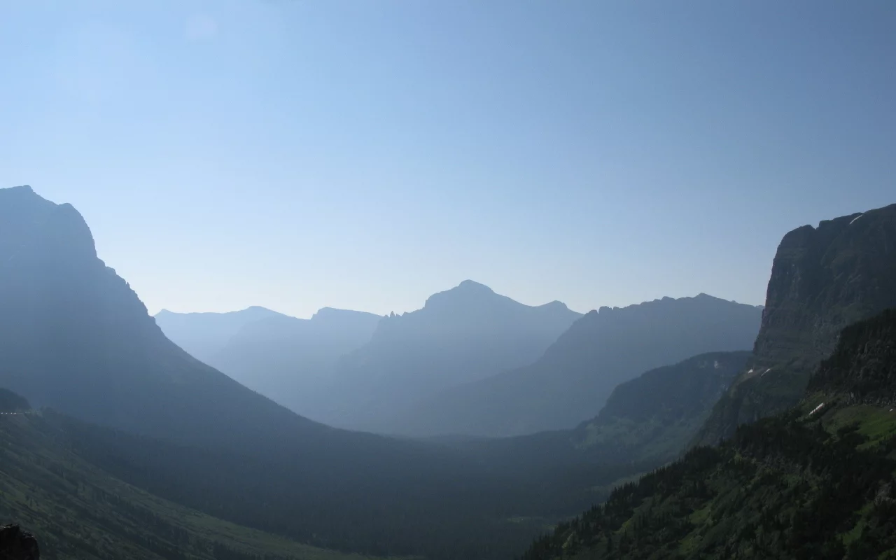 glacier national park, пейзажи, вид, горы, места, леса, фото, деревья