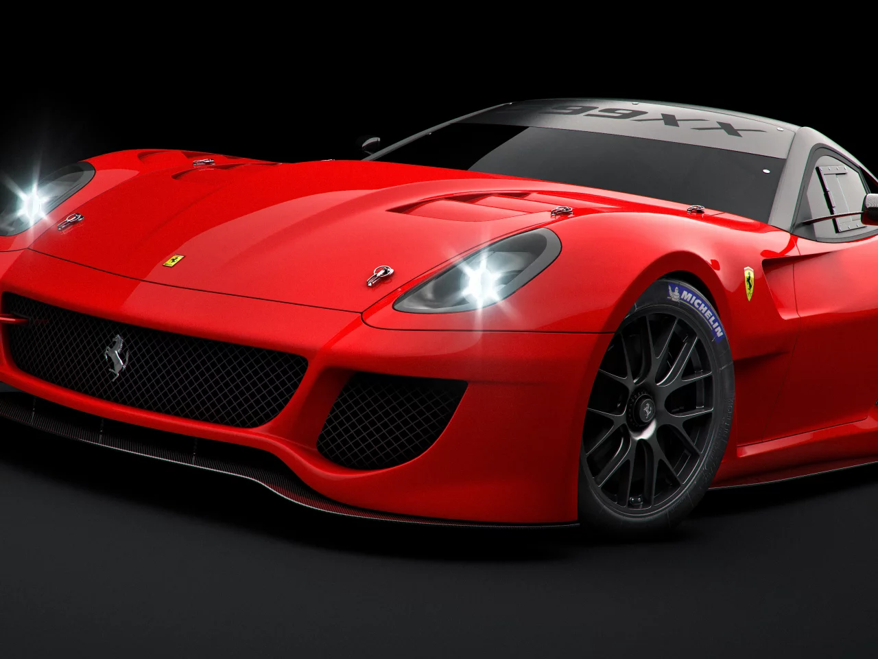 599xx, ferrari, рендер