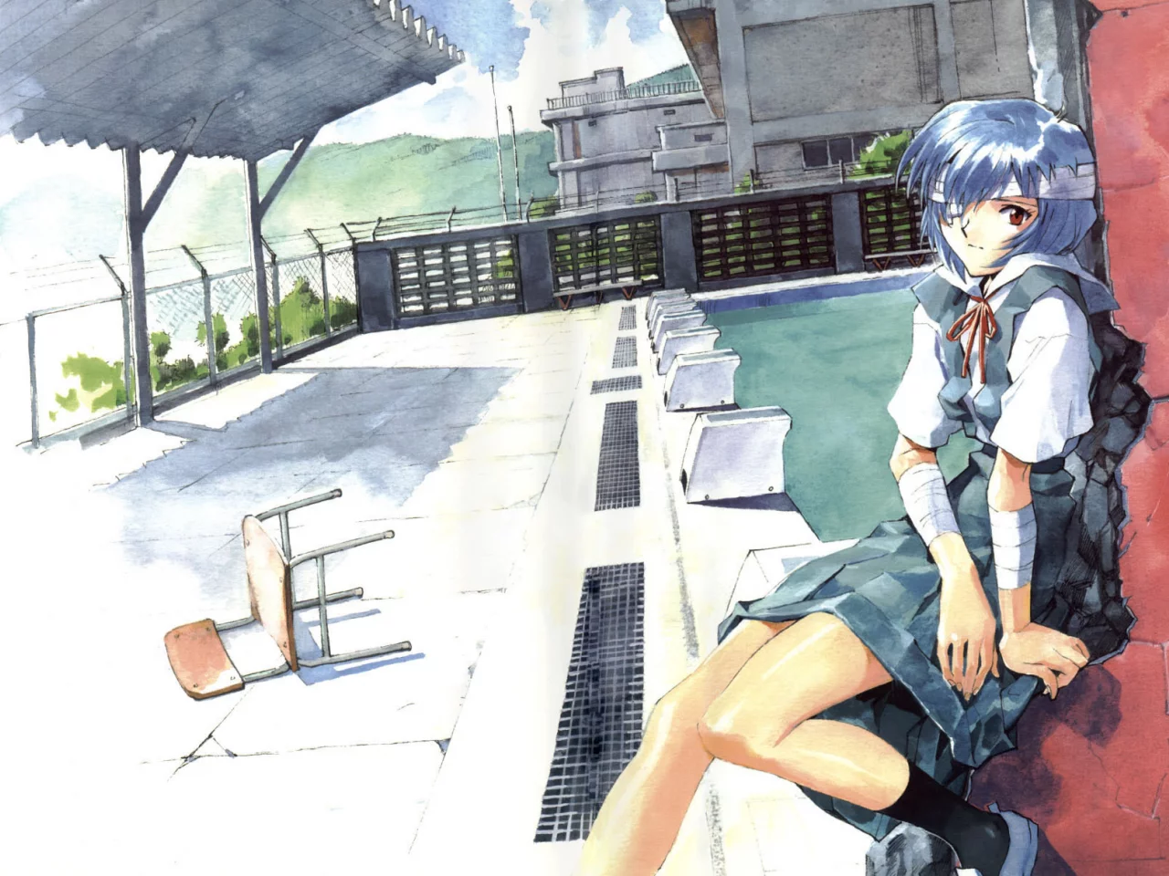 neon genesis evangelion, ayanami rei, nge