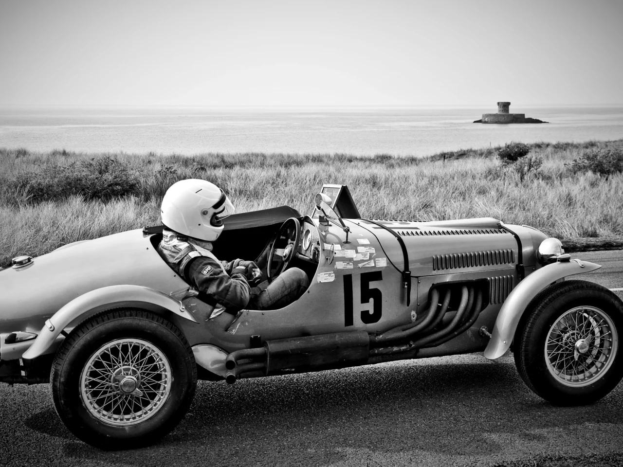 черное, авто, retro, болид, ретро, белое, гонщик, car, дорога, машина