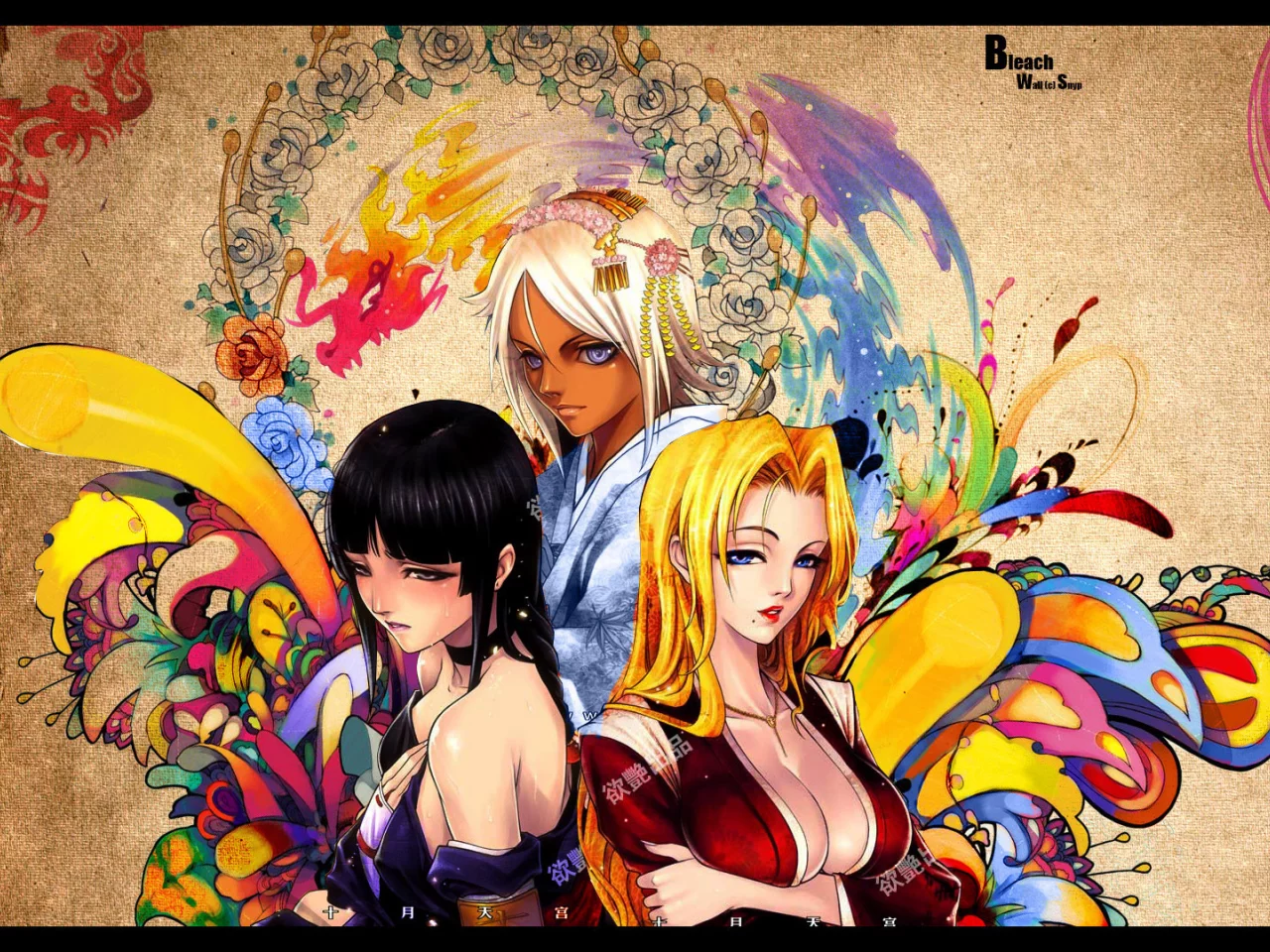 yoruichi, matsumoto, bleach, soi fong
