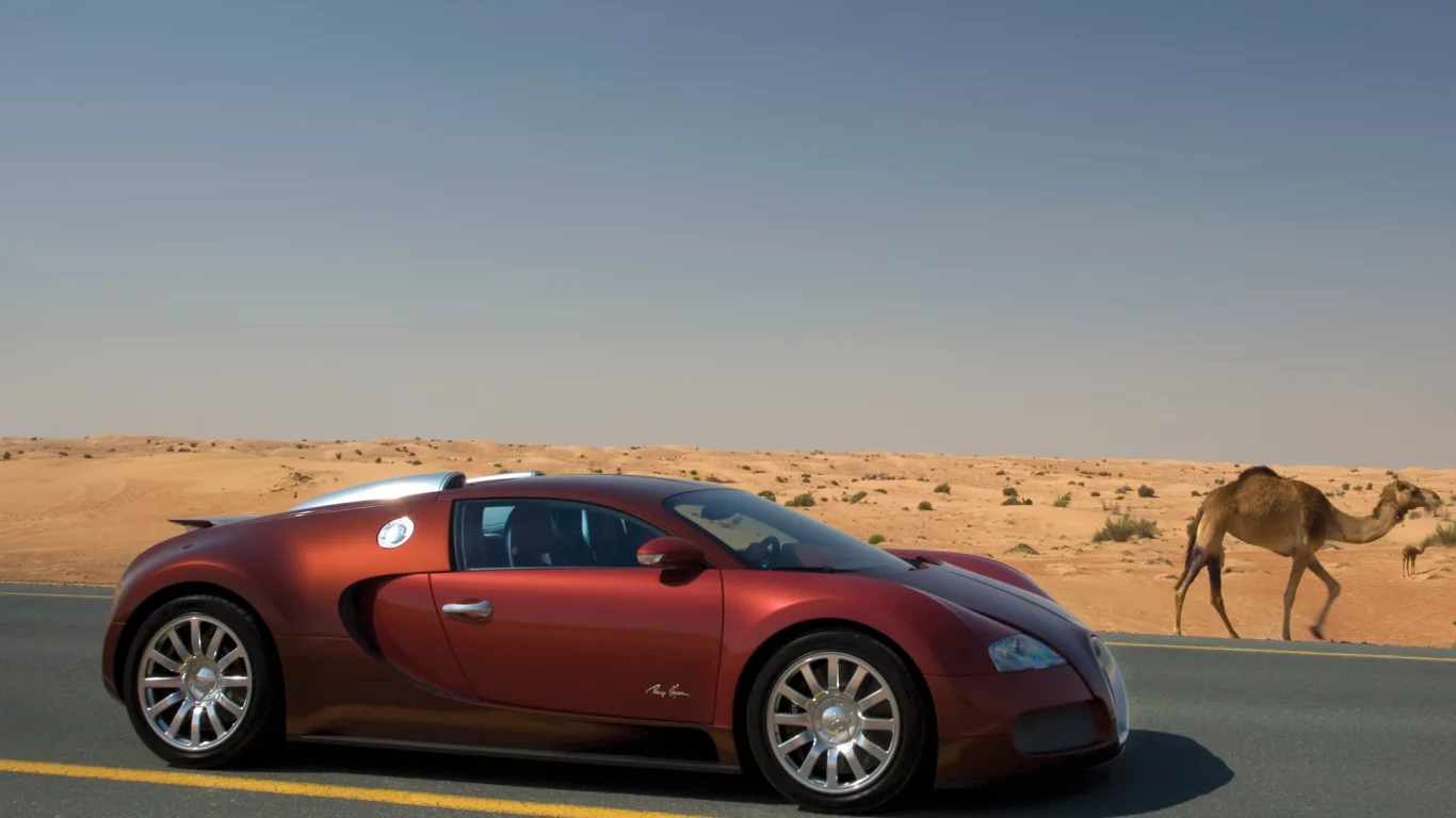 бугатти, вейрон, camel, veyron, гиперкар, bugatti, верблюд, бордовый, пустыня