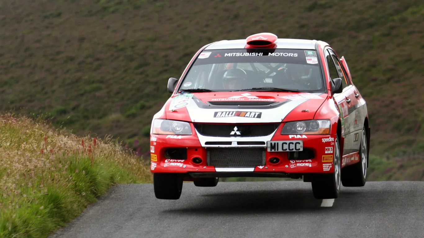 прыжок, mitsubishi, ралли, rally, wrc, evolution