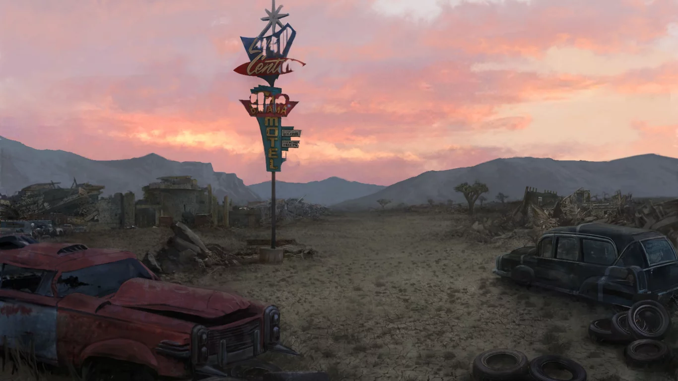 car, motel, 3, fallout