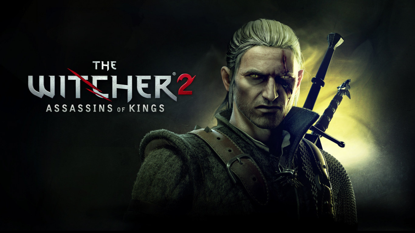 Картинка на рабочий стол the witcher 2, геральт, убийцы королей, ведьмак 2,  assassins of kings 1366 x 768