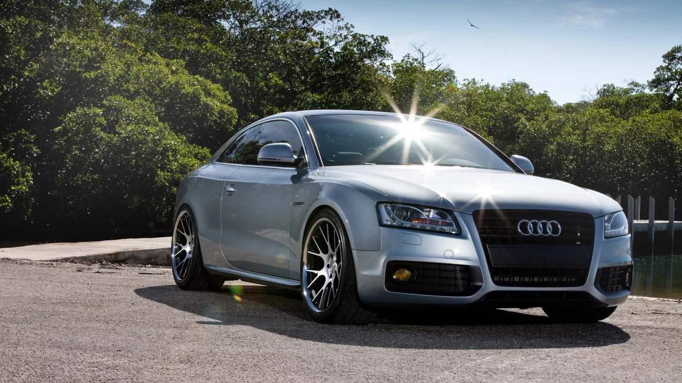 audi, а5, лето, блики, небо, день