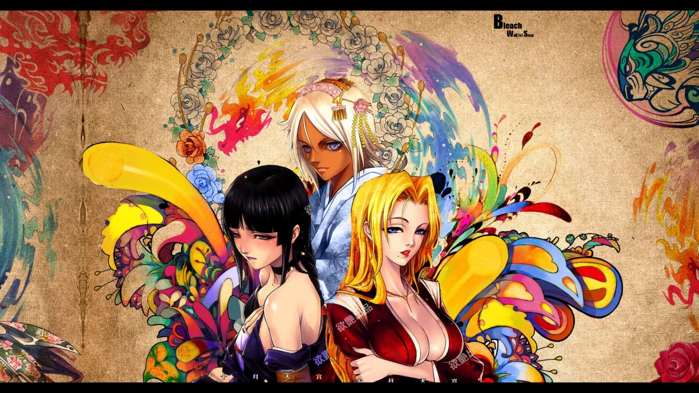 yoruichi, matsumoto, bleach, soi fong