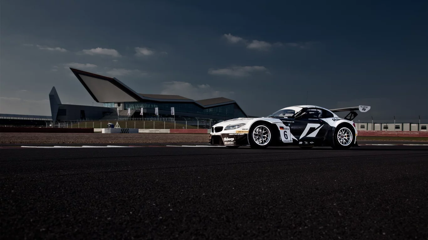 bmw, z4, gt3, трасса, nfs team, silverstone