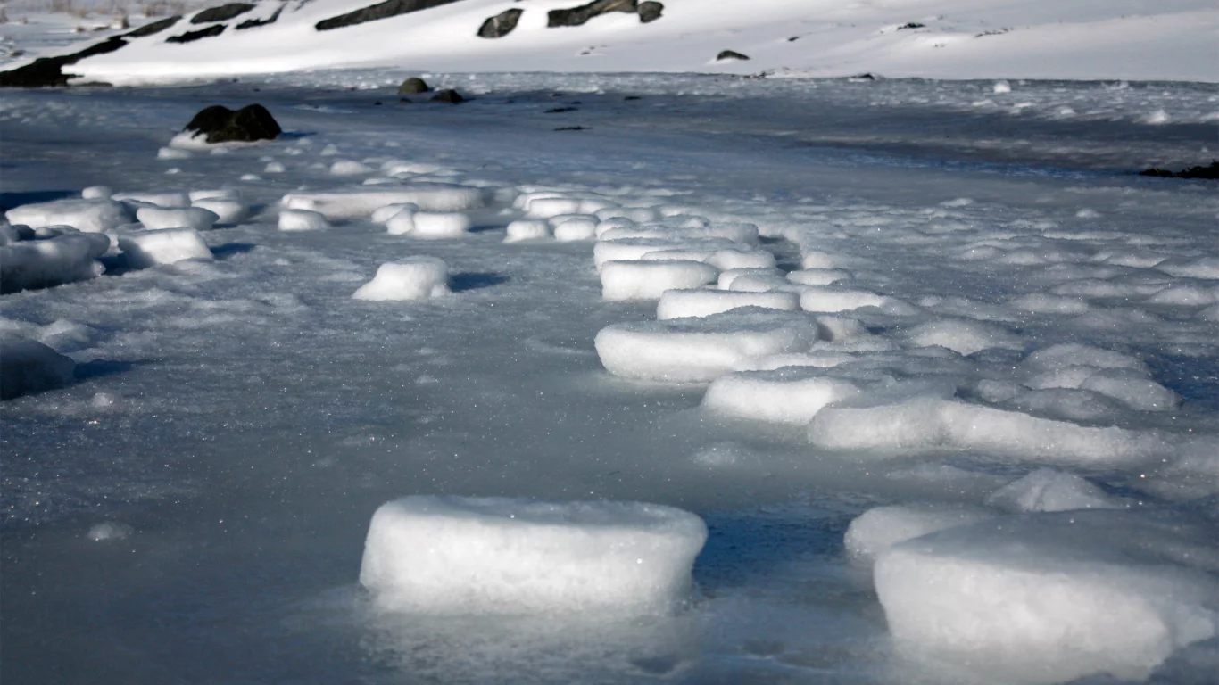 лед, iceblocks, зима, река