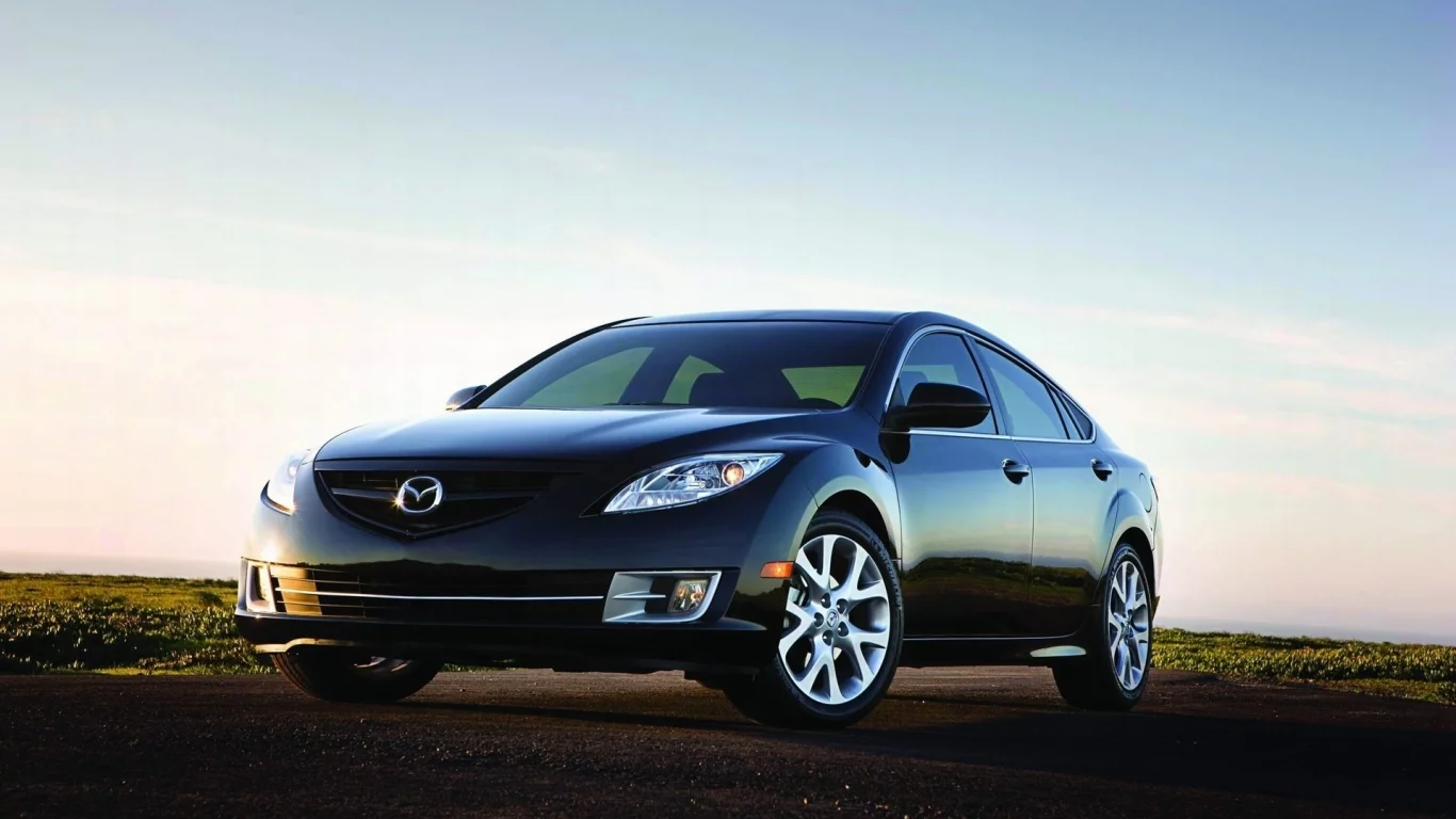 mazda, шесть, небо, мазда, 6, закат